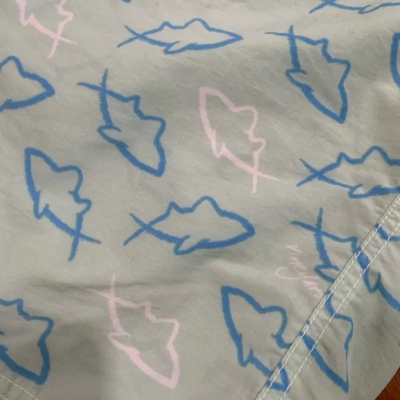 Vineyard Vines Blue and Green Swim Shorts size 34 - Picture 2 of 5